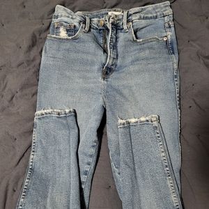 GOOD CURVE SKINNY NATURAL FRAY